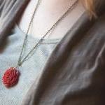Green Matte Peony Flower Ne..