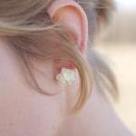 Pale Pink Flower Stud Earri..